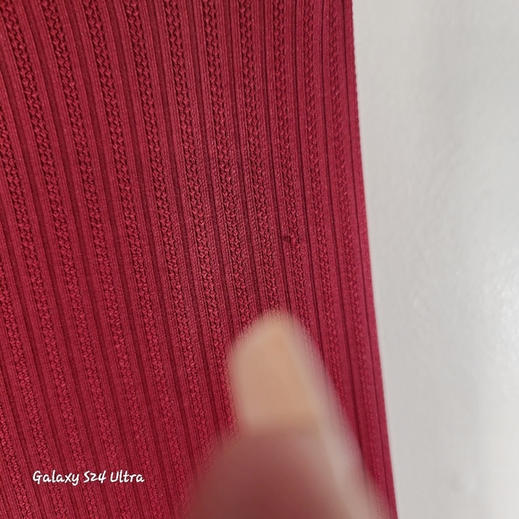 Elegant Burgundy Lace Trimmed Women's Top And Bottoms Pajamma Set✨️ - Picture 10 of 10